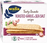 Tasty Snack Roasted Garlic & Sea Salt oder Delicate Rounds Sesam von Wasa im aktuellen REWE Prospekt