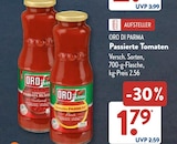 Tomaten Passata Rustica im ALDI SÜD Prospekt Tomaten Passata Rustica von Oro di Parma im aktuellen ALDI SÜD Prospekt für 1,79 €