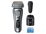 9667CC Rasierer Series 9 Silberfarben (Synchro-Sonic, Reinigungsstation: Ja, mit Ladefunktion) Angebote von BRAUN bei MediaMarkt Saturn Bamberg für 299,00 €