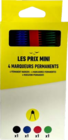 4 Marqueurs Permanents - Bureau Vallée 4 Marqueurs Permanents à 0,99 € dans le catalogue Bureau Vallée