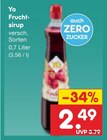 Fruchtsirup im Angebot bei Netto Marken-Discount in Potsdam Fruchtsirup Angebote von Yo bei Netto Marken-Discount Potsdam für 2,49 €