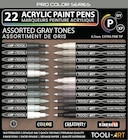 Lot De 22 Marqueurs À Peinture Acrylique Tooli-art - Pointe Extra-fine 07 Mm - Gris - Tooli-Art - Cultura Lot De 22 Marqueurs À Peinture Acrylique Tooli-art - Pointe Extra-fine 07 Mm - Gris - Tooli-Art à 57,17 € dans le catalogue Cultura