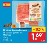 Original Jamón Serrano im Angebot bei Netto Marken-Discount in Schwerin Original Jamón Serrano Angebote von El Cuarenta bei Netto Marken-Discount Schwerin für 1,69 €