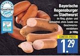 Bayerische Regensburger im EDEKA Prospekt Bayerische Regensburger im aktuellen EDEKA Prospekt für 1,29 €