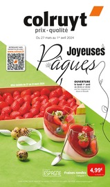 Prospectus Colruyt à Gex, "Joyeuses Pâques", 16 pages de promos valables du 27/03/2024 au 01/04/2024