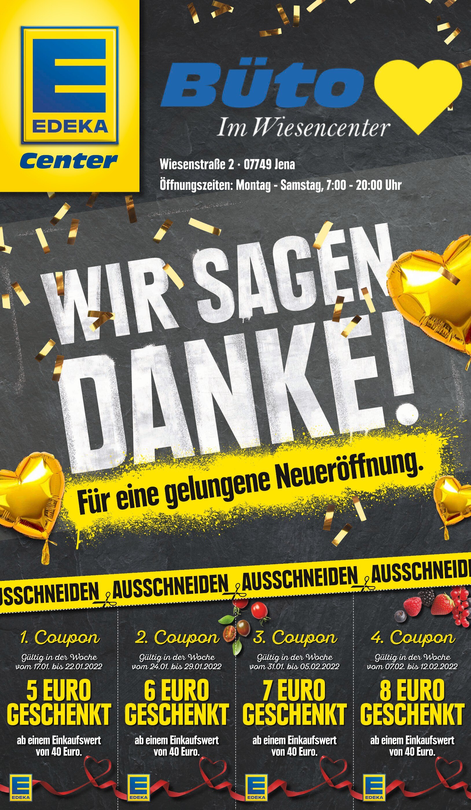 E center Prospekt für Jena mit 2 Seiten E center Prospekt für Jena: "Top Angebote!", 2 Seiten, 17.01.2022 - 22.01.2022
