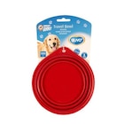 Promo Transport Chien - Gamelle de voyage en silicone rouge - 500 ml à 3,99 € dans le catalogue Médor et Compagnie à Aubagne