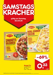 Aktueller Netto Marken-Discount Prospekt mit Lebensmittel, "SAMSTAGSKRACHER", Seite 1