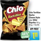Tortillas Nacho Cheese Style oder Wild paprika Angebote von Chio bei E center Tübingen für 1,11 €