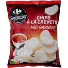 Chips à la crevette à Carrefour Market dans Pouchergues