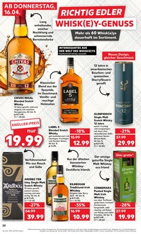 Whiskey im Kaufland Prospekt "Aktuelle Angebote" mit 56 Seiten (Nürnberg)