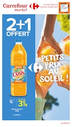 Catalogue Carrefour Market du moment, 28/06/2022 - 10/07/2022 Prospectus Carrefour Market en cours, "Petits prix au soleil !", 12 pages