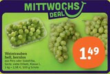 Weintrauben hell, kernlos Angebote bei tegut Augsburg für 1,49 €