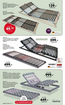 Bett im Möbel Martin Prospekt "APRIL-HIGHLIGHTS" mit 20 Seiten (Ludwigshafen (Rhein))