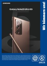 aetka Prospekt für Dortmund mit 2 Seiten aetka Prospekt für Dortmund: "Wir kümmern uns! Galaxy Note20 Ultra 5G", 2 Seiten, 06.08.2020 - 15.09.2020