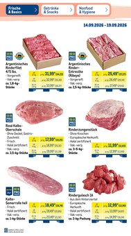 Rinderfilet im aktuellen METRO Prospekt (Leverkusen) Rinderfilet im METRO Prospekt "Wochenangebote" mit 50 Seiten (Leverkusen)