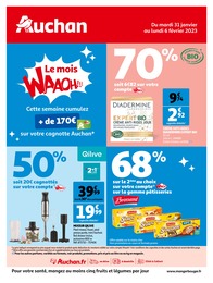 Prix et réduction Cosmétiques Bio dans le prospectus Auchan Hypermarché en cours Offre Cosmétiques Bio dans le catalogue Auchan Hypermarché du moment à la page 1