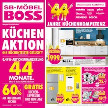 Kühlschrank im aktuellen SB Möbel Boss Prospekt (Dinslaken) Kühlschrank im SB Möbel Boss Prospekt "KÜCHEN AKTION" mit 12 Seiten (Dinslaken)