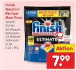 Geschirr-Reiniger Maxi Pack von Finish im aktuellen Netto Marken-Discount Prospekt