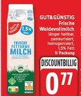 Frische Weidevollmilch von Gut&Günstig für 0,77 € bei EDEKA im Angebot Frische Weidevollmilch von Gut&Günstig im aktuellen EDEKA Prospekt