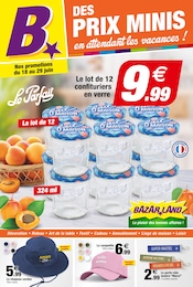 Catalogue Bazarland à Orgon, avec 4 pages Prospectus Bazarland à Orgon, "DES PRIX MINIS en attendant les vacances !", 4 pages, 18/06/2025 - 29/06/2025