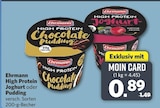 High Protein Chocolate Pudding von Ehrmann für 0,89 € bei combi im Angebot High Protein Chocolate Pudding von Ehrmann im aktuellen combi Prospekt