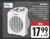 Heizlüfter im Angebot bei E center in Chemnitz Heizlüfter Angebote von Elta bei E center Chemnitz für 17,99 €