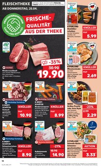 Rindfleisch im Kaufland Prospekt "Aktuelle Angebote" mit 44 Seiten (Mülheim (Ruhr))