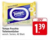 Feuchte Toilettentücher bei EDEKA im Schwetzingen Prospekt für 1,39 €