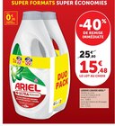 Lessive liquide - ARIEL - Super U à Quimper Lessive liquide - ARIEL en promo chez Super U Quimper à 15,48 €