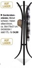 Garderobenständer im Angebot bei Opti-Wohnwelt in Lüneburg Garderobenständer Angebote bei Opti-Wohnwelt Lüneburg für 54,90 €