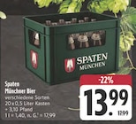 Münchner Bier Angebote von Spaten bei E center Ansbach für 13,99 €