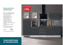 Küchenzeile 290 cm 'BERP290HWGC' bei BAUHAUS in Grevenbroich Küchenzeile 290 cm 'BERP290HWGC' im Angebot bei BAUHAUS Grevenbroich für 1.799,00 €