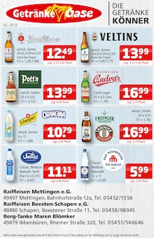 Getränke Oase Prospekt Aktuelle Angebote mit 1 Seite