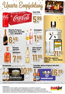 Coca Cola im aktuellen Trinkgut Prospekt (Heidelberg) Coca Cola im Trinkgut Prospekt "Aktuelle Angebote" mit 12 Seiten (Heidelberg)