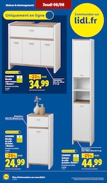 Offre Meuble Bas Salle De Bain dans le catalogue Lidl du moment à la page 34