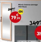 Miroir Joanna cannage en promo chez Maxi Bazar Saint-Maur-des-Fossés à 79,99 €