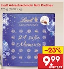 Adventskalender Mini Pralines Angebote von Lindt bei Netto Marken-Discount Lörrach für 9,99 €