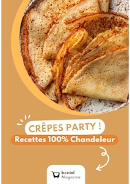 Catalogue Autres Magasins Recettes en cours à Champhol et alentours, CRÊPES PARTY ! Recettes 100% Chandeleur, 1 page, 27/01/2025 - 06/02/2025