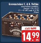 naturtrübes Landbier im Angebot bei E center in Voerde naturtrübes Landbier Angebote von Grevensteiner C. & A. Veltins bei E center Voerde für 14,99 €