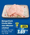 Metzgerfrisch Frische Hähnchen-Minuten-Schnitzel im Angebot bei Lidl in Bremen Metzgerfrisch Frische Hähnchen-Minuten-Schnitzel Angebote bei Lidl Bremen für 3,69 €
