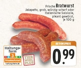 Frische Bratwurst Angebote bei E center Bornheim für 0,99 €