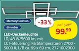 Aktuelles LED-Deckenleuchte Angebot bei ROLLER in Köln ab 99,99 €