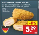 Aktuelles Puten-Schnitte „Cordon Bleu Art“ Angebot bei Netto Marken-Discount in Wuppertal ab 5,29 €