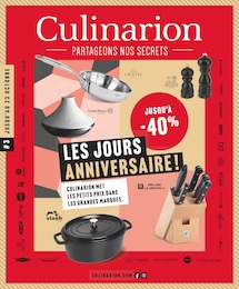 Catalogue Culinarion du moment, 22/09/2022 - 23/10/2022 Prospectus Culinarion en cours, "Les jours anniversaires !", 8 pages