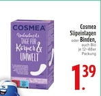 Slipeinlagen oder Binden, auch Bio von Cosmea im aktuellen EDEKA Prospekt für 1,39 €