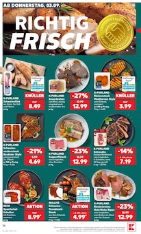 Rindfleisch im aktuellen Kaufland Prospekt (Fürth) Rindfleisch im Kaufland Prospekt "Hier bin ich richtig" mit 77 Seiten (Fürth)