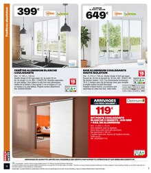 Promotion Baie Vitrée dans le prospectus Brico Dépôt, valable du 10/10/2025 au 23/10/2025 Promo Baie Vitrée dans le catalogue Brico Dépôt du moment à la page 18