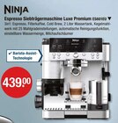 Espresso Siebträgermaschine Luxe Premium ES601EU Angebote von Ninja bei V-Markt Regensburg für 439,00 €