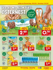 Vollmilch Angebot im Netto Marken-Discount Prospekt, gültig von 16.02.2026 bis 21.02.2026 Vollmilch Angebot im aktuellen Netto Marken-Discount Prospekt auf Seite 45